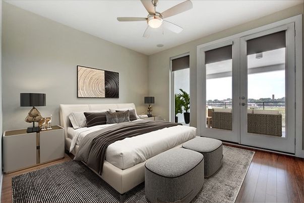 Bedroom, Interior, Wood Texture Flooring