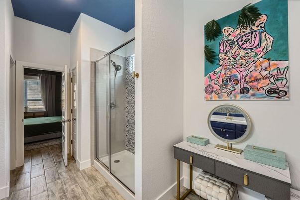 Bathroom, Interior, Wood Texture Flooring