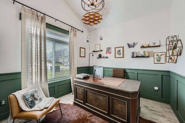 Home Office, Interior, Wood Texture Flooring