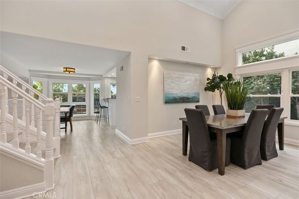 Dining room, Interior, Wood Texture Flooring