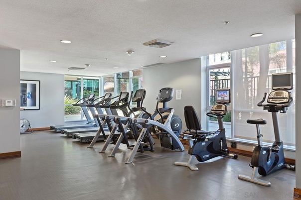 Fitness Equipment, Gym, Interior, Recessed Lighting