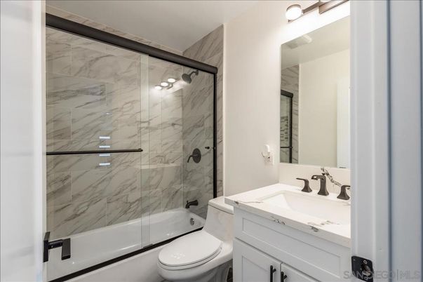 Bathroom, Glass Shower, Interior, Marble Walls