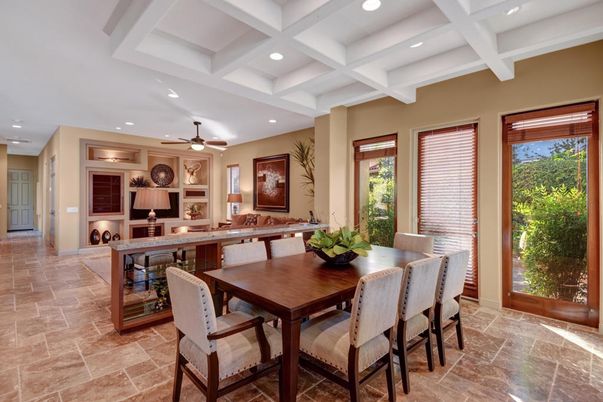 Dining room, Interior, Recessed Lighting