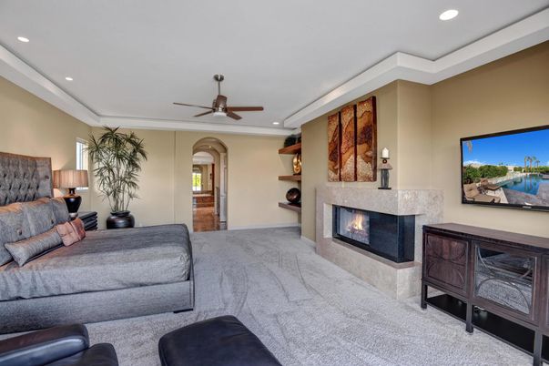 Fireplace, Interior, Living room, Recessed Lighting