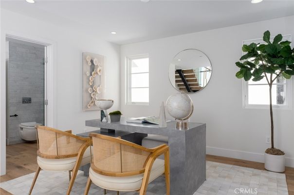 Bathroom, Interior, Recessed Lighting, Wood Texture Flooring