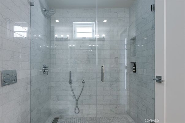 Bathroom, Glass Shower, Interior, Marble Walls