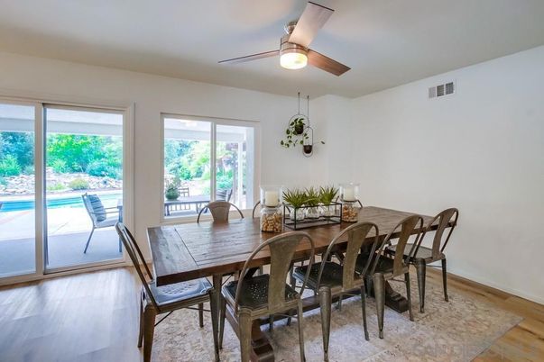 Dining room, Interior, Wood Texture Flooring