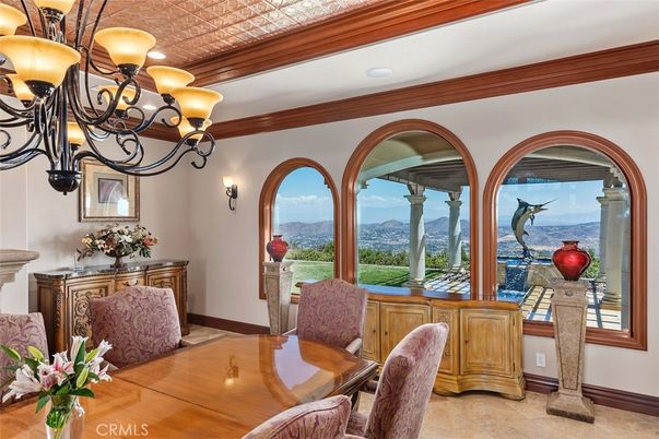 Chandelier, Dining room, Interior, Recessed Lighting