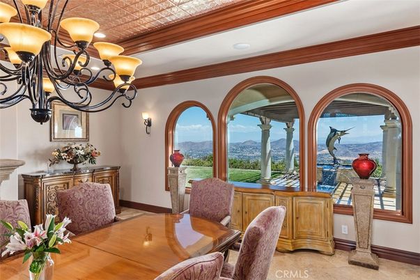 Chandelier, Dining room, Interior, Recessed Lighting