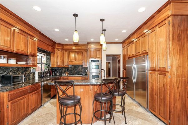 Interior, Kitchen, Pendant Lights, Recessed Lighting, Stainless Steel Appliances