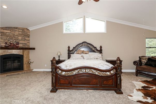 Bedroom, Fireplace, Interior, Recessed Lighting