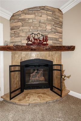 Fireplace, Interior, Stone Walls
