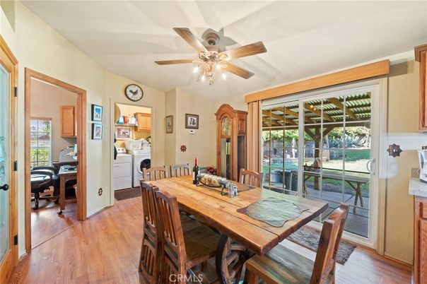 Dining room, Interior, Washer, Wood Texture Flooring