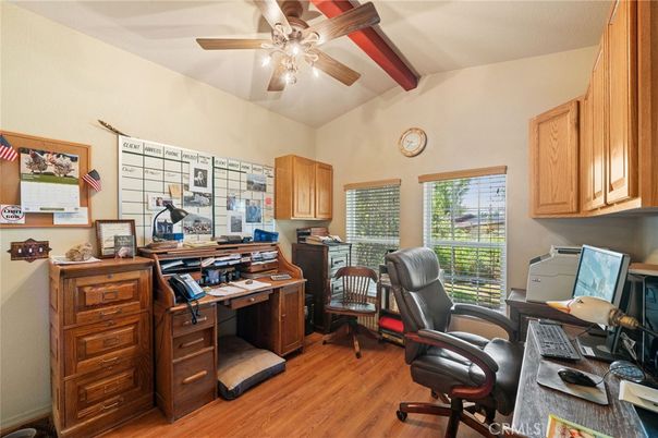 Home Office, Interior, Wooden Beams, Wood Texture Flooring