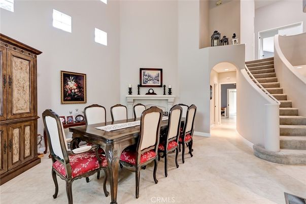 Dining room, Interior, Recessed Lighting