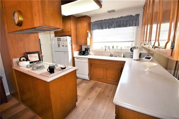 Interior, Kitchen, Wood Texture Flooring