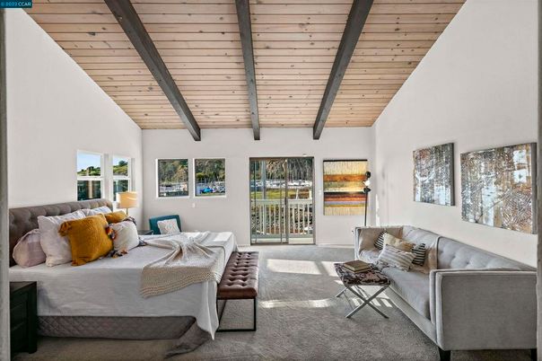 Bedroom, Interior, Wooden Beams, Wooden Ceilings