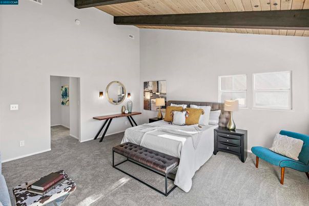 Bedroom, Interior, Wooden Beams, Wooden Ceilings