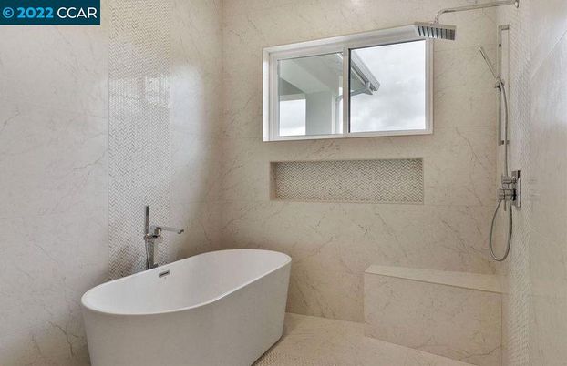 Bathroom, Free Standing Baths, Interior, Marble Walls