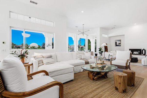 Fireplace, Interior, Living room, Pendant Lights, Recessed Lighting