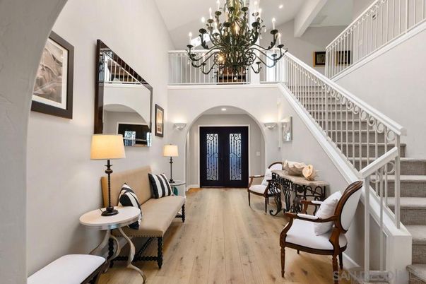 Chandelier, Interior, Recessed Lighting, Wood Texture Flooring
