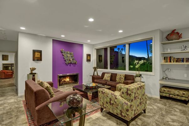Fireplace, Interior, Living room, Recessed Lighting