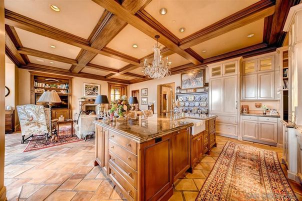 Chandelier, Interior, Recessed Lighting, Wooden Beams