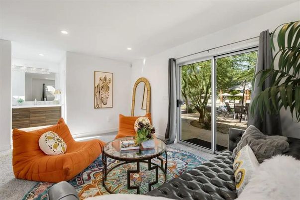 Interior, Living room, Recessed Lighting