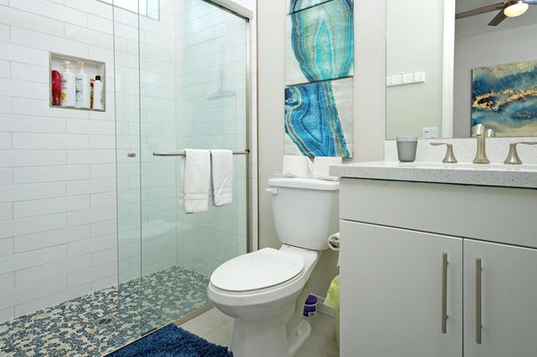 Bathroom, Glass Shower, Interior