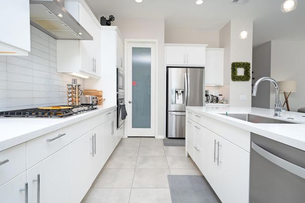Interior, Kitchen, Recessed Lighting, Stainless Steel Appliances