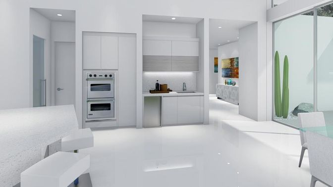Interior, Kitchen, Recessed Lighting, Stainless Steel Appliances