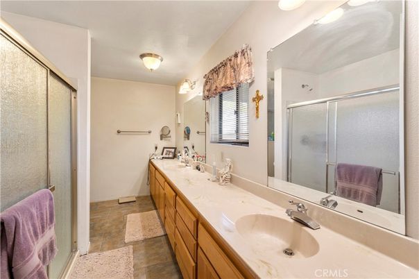 Bathroom, Dual Sink Vanities, Glass Shower, Interior