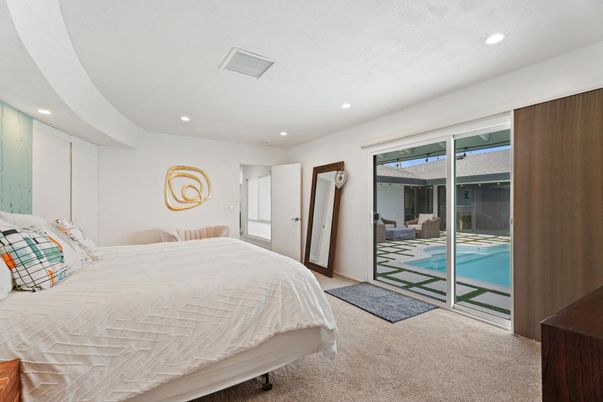Bedroom, Interior, Recessed Lighting