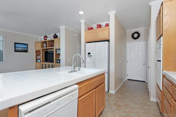 Interior, Kitchen, Recessed Lighting, Tile Countertops