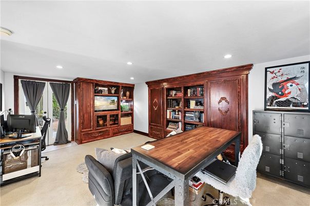 Home Office, Interior, Recessed Lighting