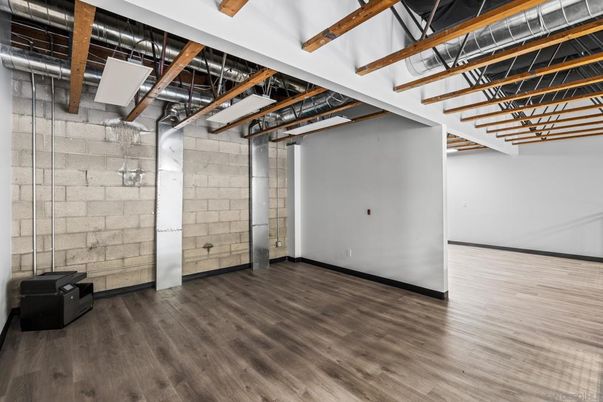 Empty room, Interior, Stone Walls, Wooden Beams, Wood Texture Flooring