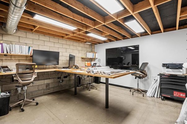 Home Office, Interior, Wooden Beams