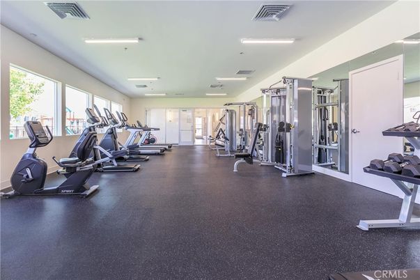 Fitness Equipment, Gym, Interior, Recessed Lighting