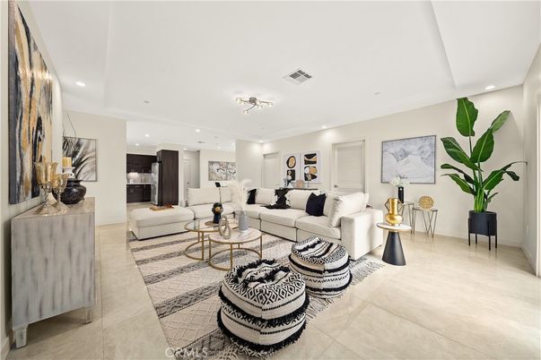 Interior, Living room, Recessed Lighting