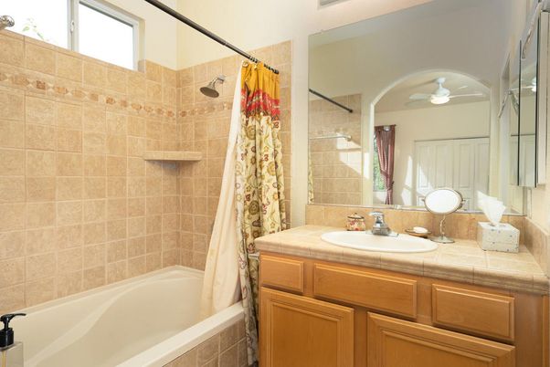 Bathroom, Interior, Tile Countertops