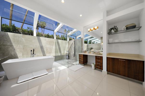 Bathroom, Free Standing Baths, Interior, Recessed Lighting