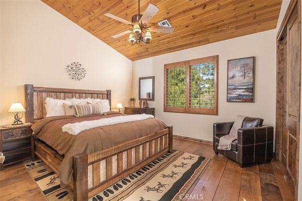 Bedroom, Interior, Wooden Ceilings, Wood Texture Flooring