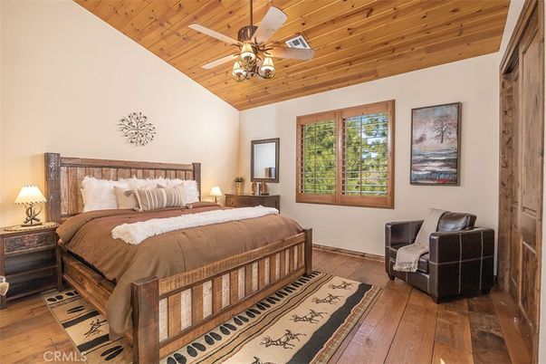 Bedroom, Interior, Wooden Ceilings, Wood Texture Flooring