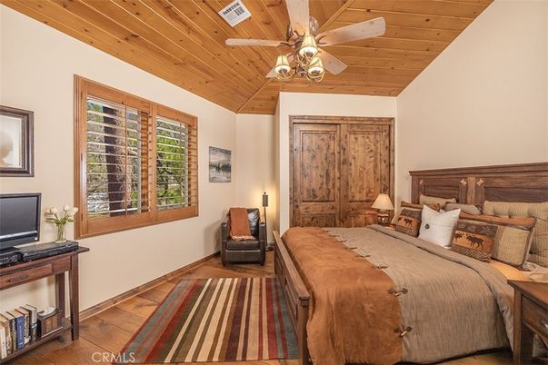 Bedroom, Interior, Wooden Ceilings, Wood Texture Flooring