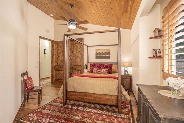 Bedroom, Interior, Wooden Ceilings, Wood Texture Flooring