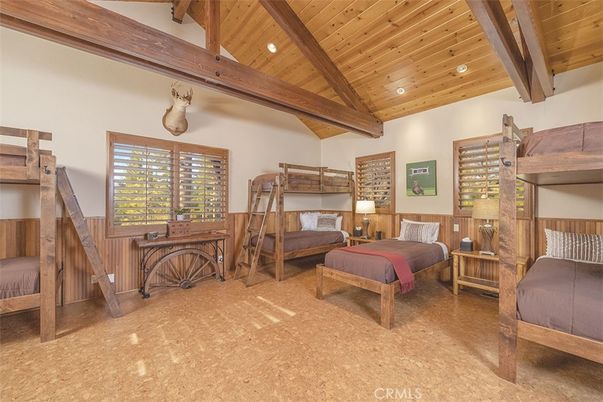 Bedroom, Interior, Recessed Lighting, Wooden Beams, Wooden Ceilings