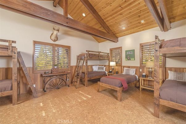 Bedroom, Interior, Recessed Lighting, Wooden Beams, Wooden Ceilings