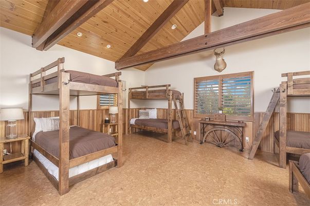 Bedroom, Interior, Recessed Lighting, Wooden Beams, Wooden Ceilings