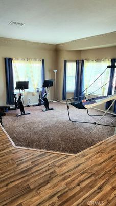 Fitness Equipment, Interior, Wood Texture Flooring