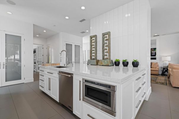 Interior, Kitchen, Living room, Recessed Lighting, Stainless Steel Appliances